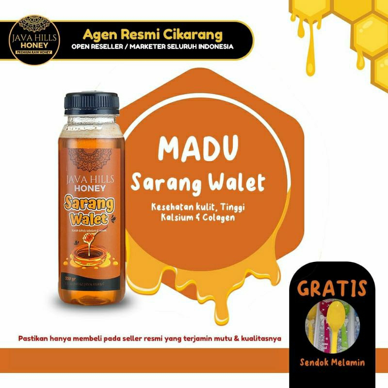 

JAVA HILLS HONEY SARANG WALET 320 GRAM MADU ASLI DAN HERBAL BISA COD