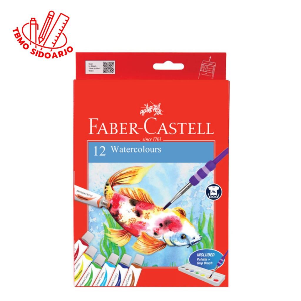 

TBMO Faber Castell Watercolour Set 12 Cat Air 12 Warna 121004N