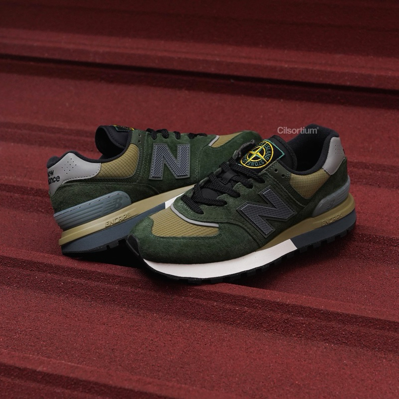 New Balance 574 Legacy x Stone Island Dark Green