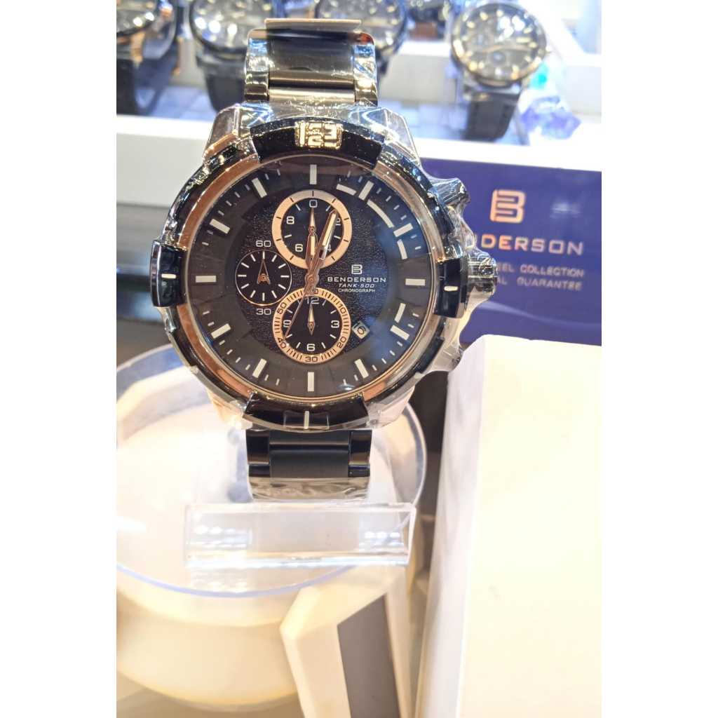 Jam tangan  Pria Benderson 1743 MDRH chronograph stainless steel / Jam tangan Pria original Benderso