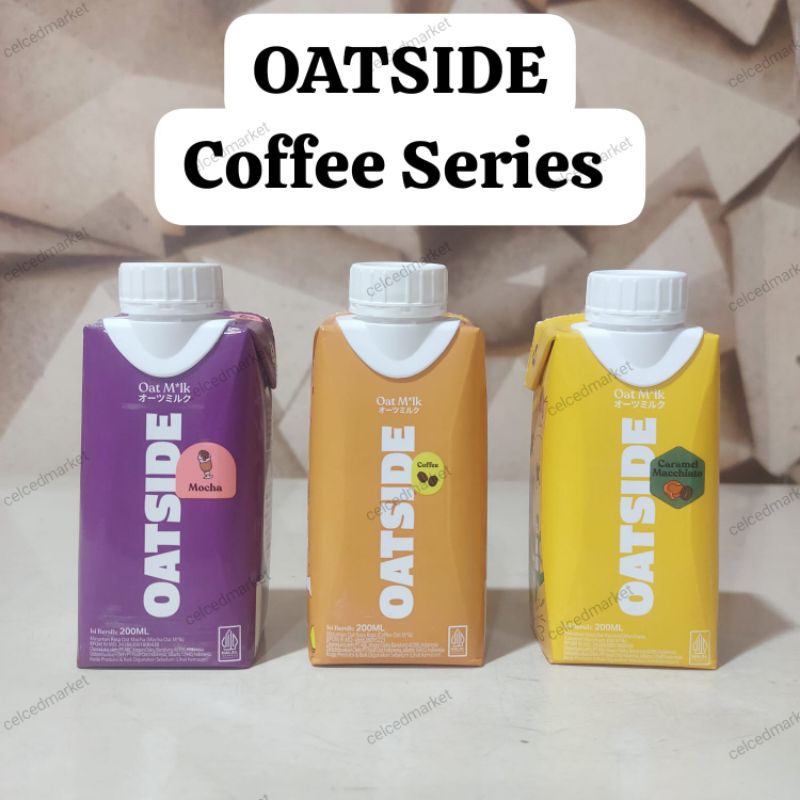 

OatSide Mini Coffee Mocha Caramel Macchiato 200 ml |OatSide OatMilk Oat Milk Kopi Mocha Caramel Macchiato Cap | Susu Oat Rasa Kopi Mocha Caramel Macchiato