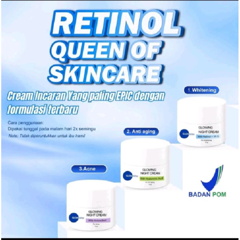 Retinol Night Cream By Glowderm