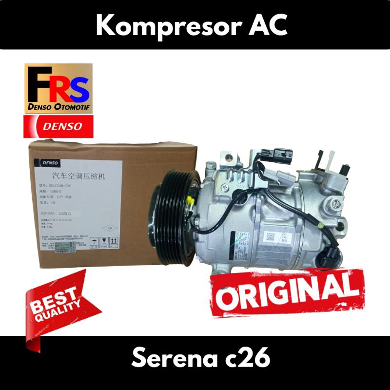 KOMPRESOR AC ALL NEW SERENA C26 kaki 3 COMPRESSOR AC ALL NEW SERENA C26 Kaki 3 DENSO