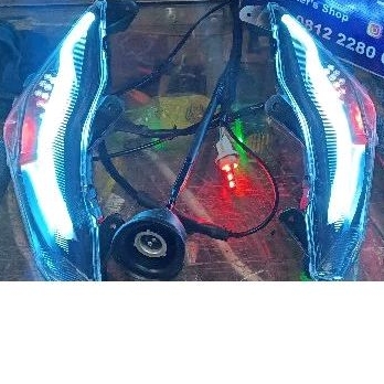 lampu alis DRL Running Honda Beat esp/street blue ice PNP