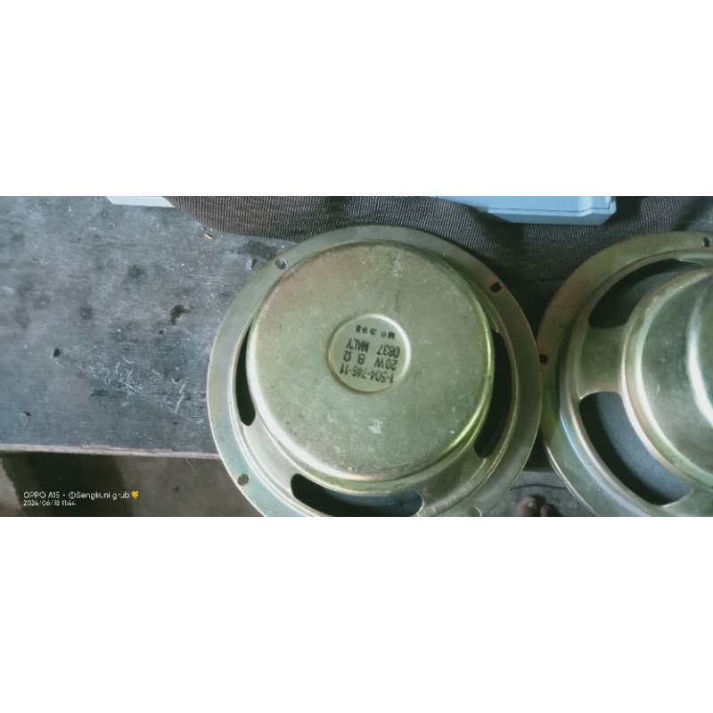spiker 6 in wofer 8ohm 20 watt mak 40 watt