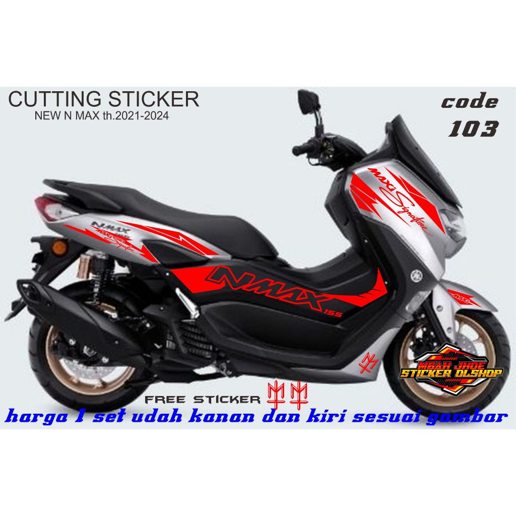 UTTING STRIPING NMAX NEW STRIPING VARIASI NMAX NEW LIS VARIASI ALL NMAX TERBARU STIKER NMAX NEW 2021