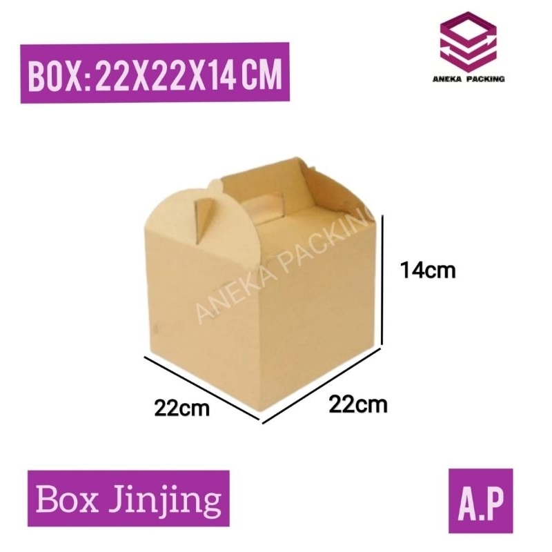 

Box Jinjing 22x22x18 cm(Maya) /Kardus/Hampers/Packing