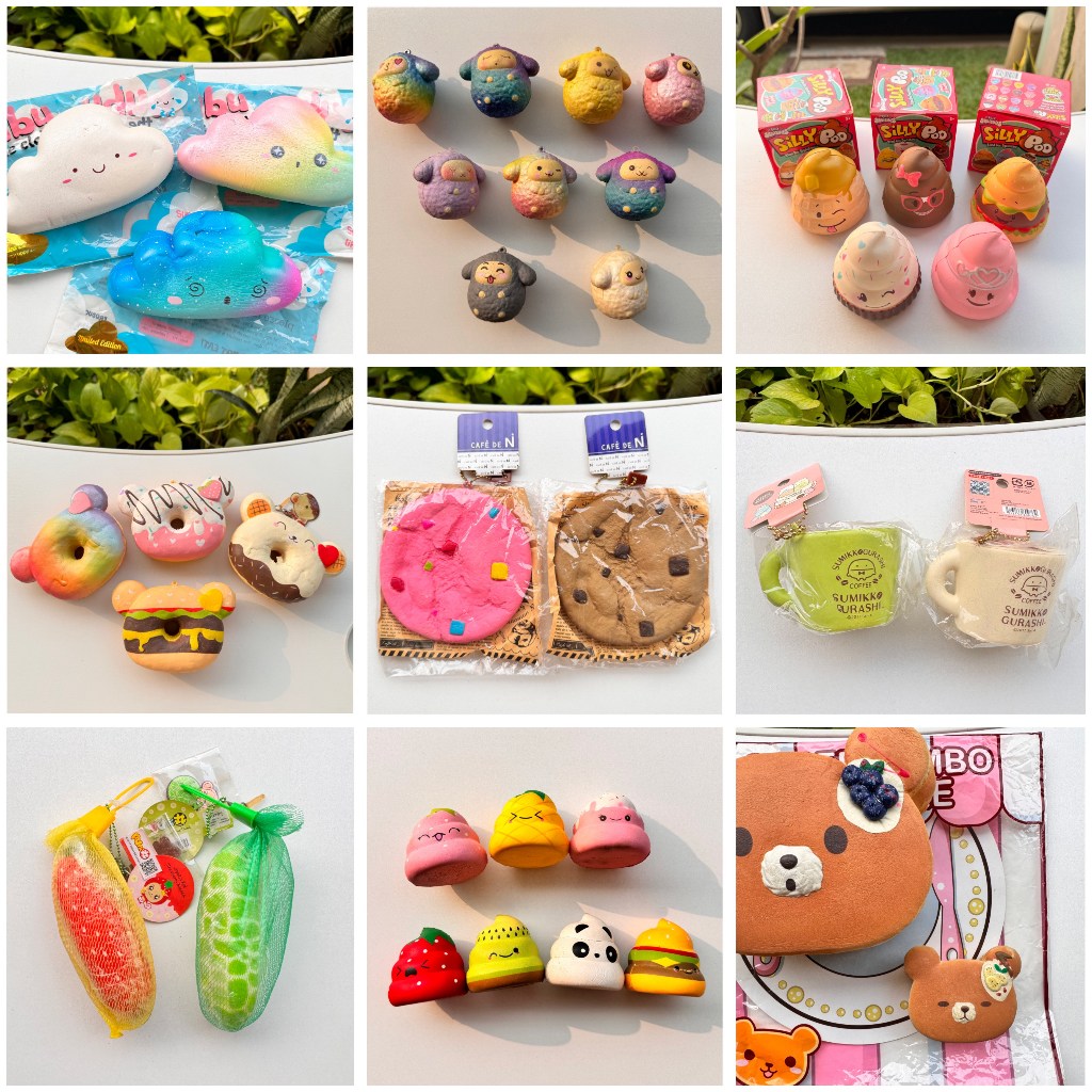 [PRELOVED] SQUISHY YUMMIIBEAR, PUNIMARU, CREAMIICANDY, iBLOOM, SILLY SQUISHIES, CDN, LICENSED SQUISH