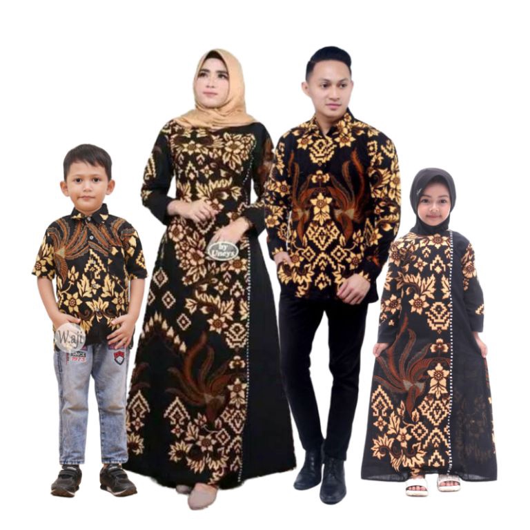 KODE W45U COUPLE KELUARGA JUMBO LD 11 12 13 14 XXXXXL BATIK SOGAN SRAGENAN KOMBINASI POLOS LURIK CAN
