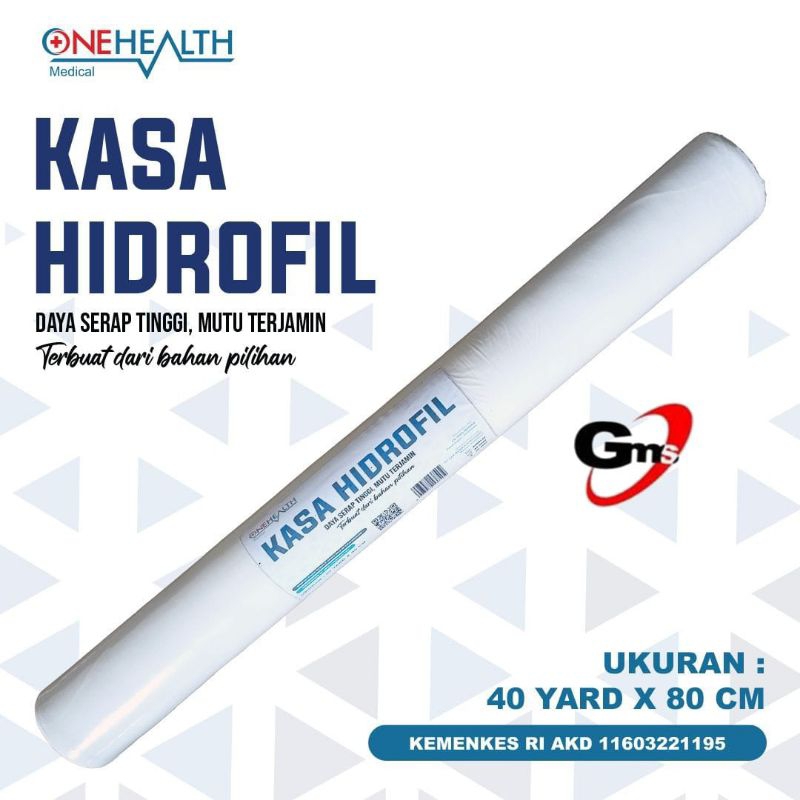 ONEHEALTH Kasa Hidrofil 40 YARD X 80 CM / Kasa Gulung