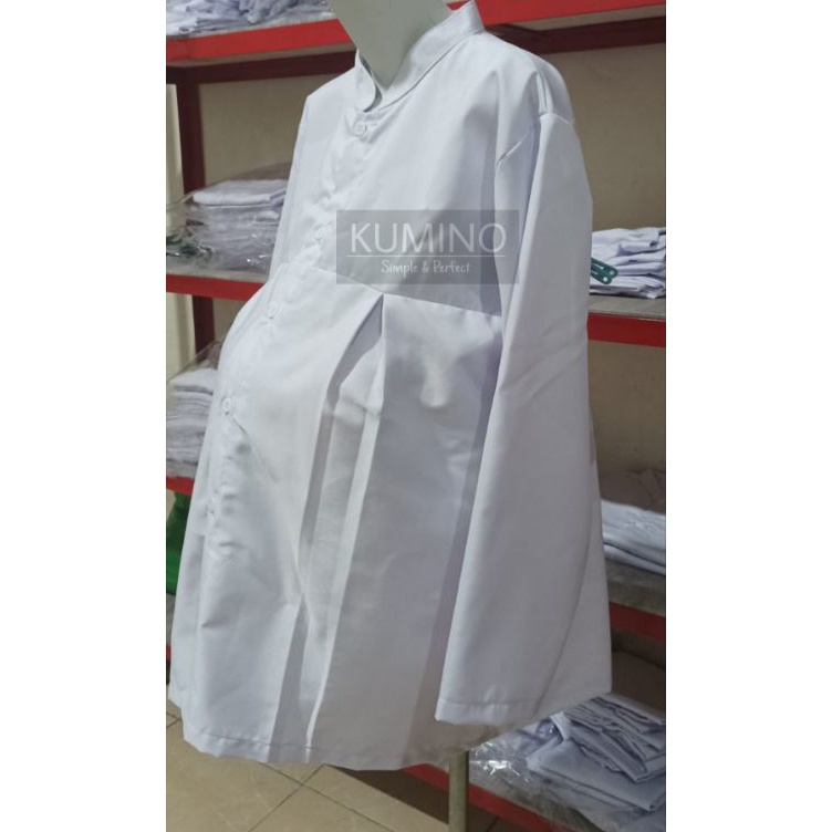 KODE F46K Seragam Hamil Perawat Seragam Hamil PNS Seragam Hamil Putih Baju Hamil Putih
