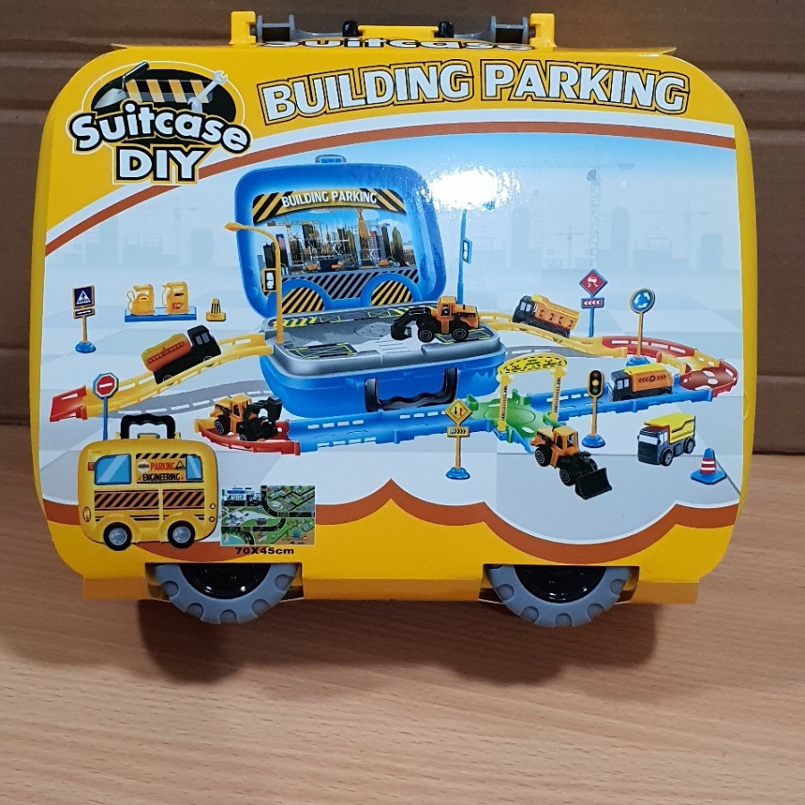 Koper Mainan Anak Laki Laki | Mainan Mobil Mobilan | Mainan Edukasi Building Parkir