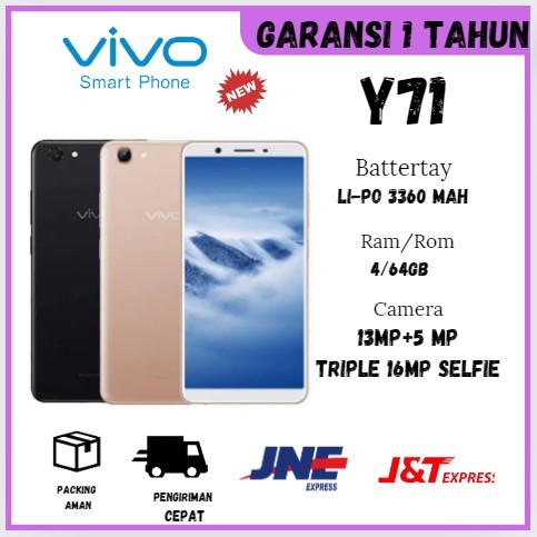 HP VIVO Y71 RAM 4/64 FULLSET BERGARANSI 12 BULAN