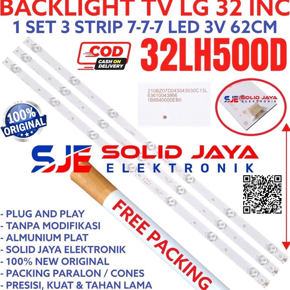 Barang Pilihan BACKLIGHT TV LED LG 32 INC 32LH5 D 32LH5D 32LH LAMPU BL 7K 3V 32INC INCH IN TV LED LG