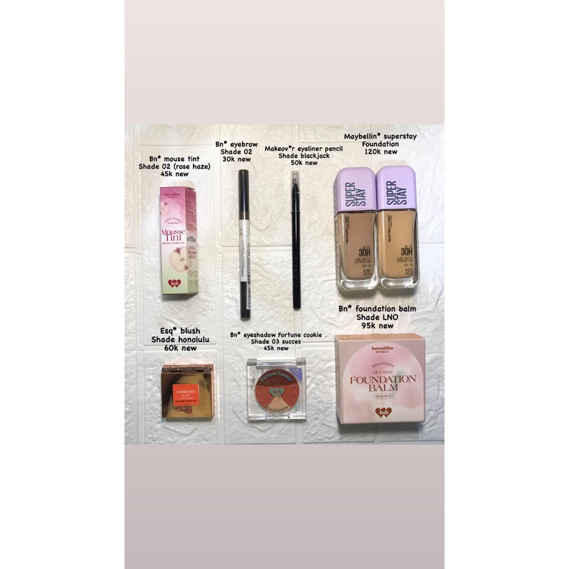 preloved peralatan makeup