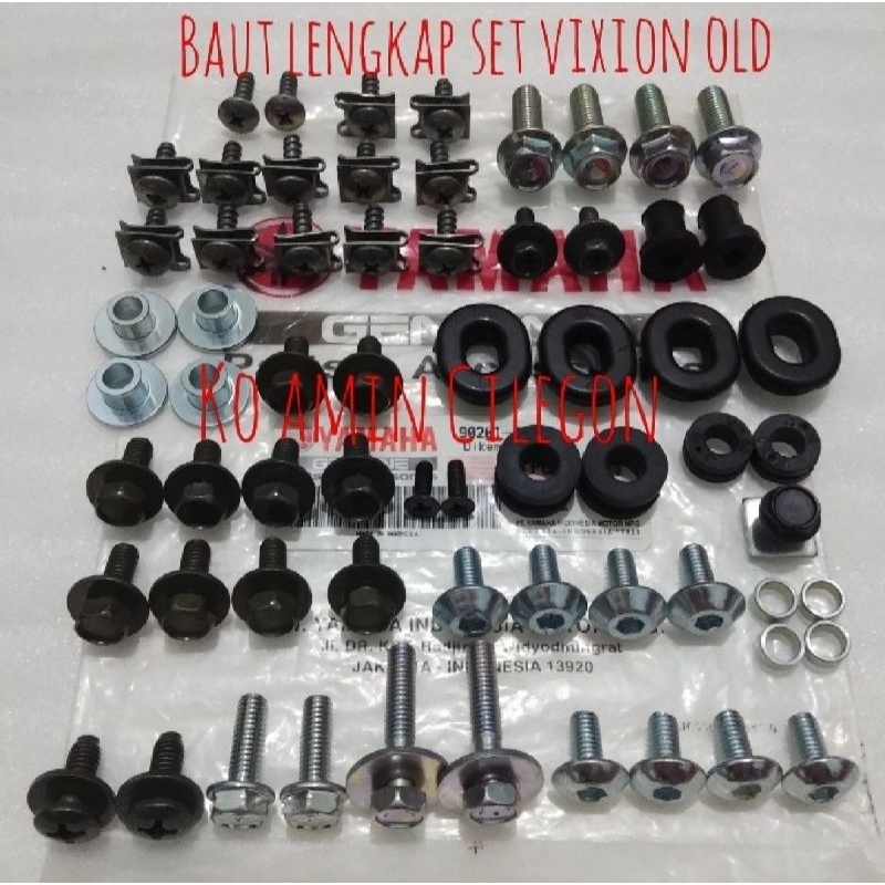 baut lengkap set full body vixion old vixion lama