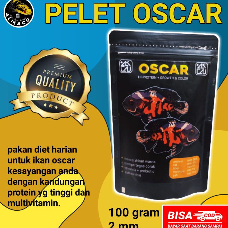 Limited Edition  COD pelet ikan oscar tiger albino batik 1gr  alikacu fish  pakan ikan  makanan ikan