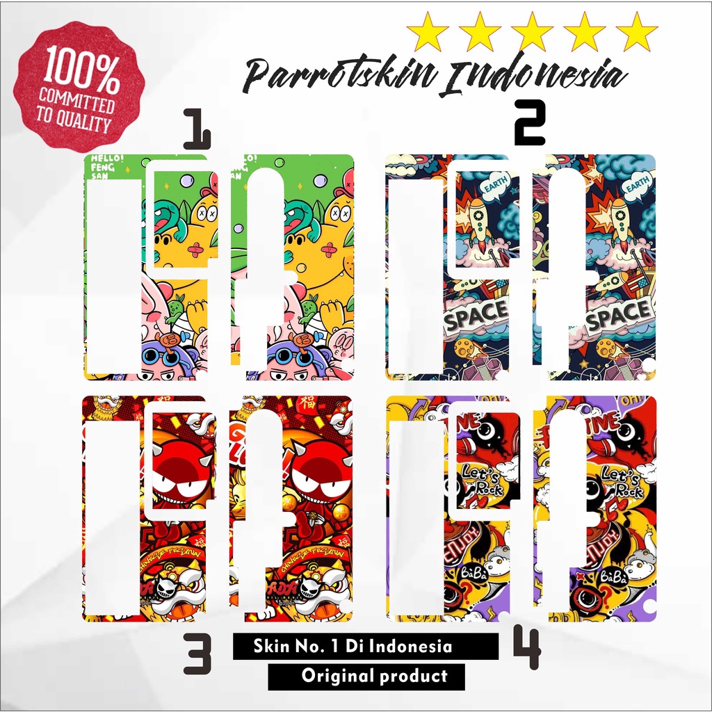 

SPONTAN Garskin Sticker Inner manto aio New doodle bisa Custom gambar sendiri