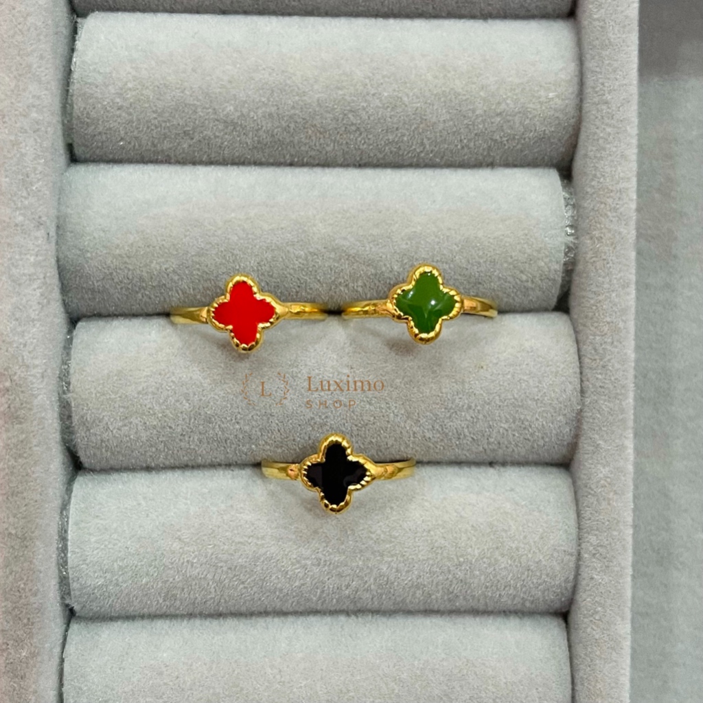 Cincin Clover 0.5gram Emas Muda