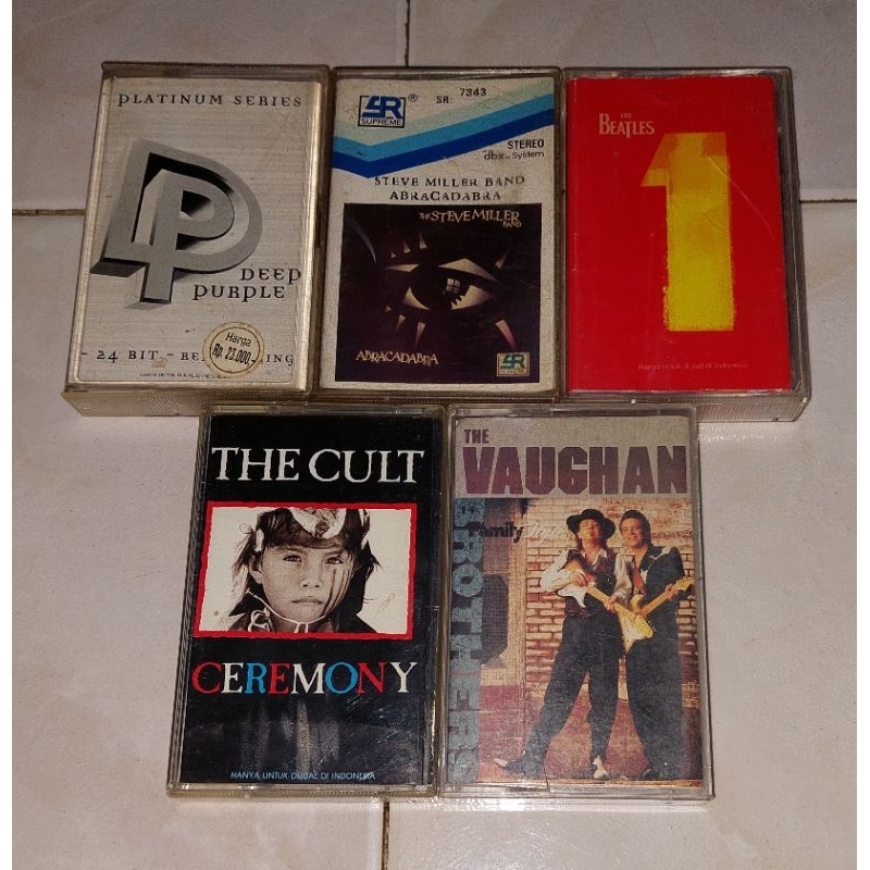 kaset barat DEEP PURPLE-Platinum Series / STEVE MILLER BAND-Abracadabra / THE BEATLES-1 / THE CULT-C