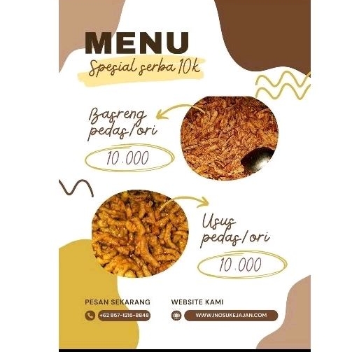 

kripik usus pedas/ori