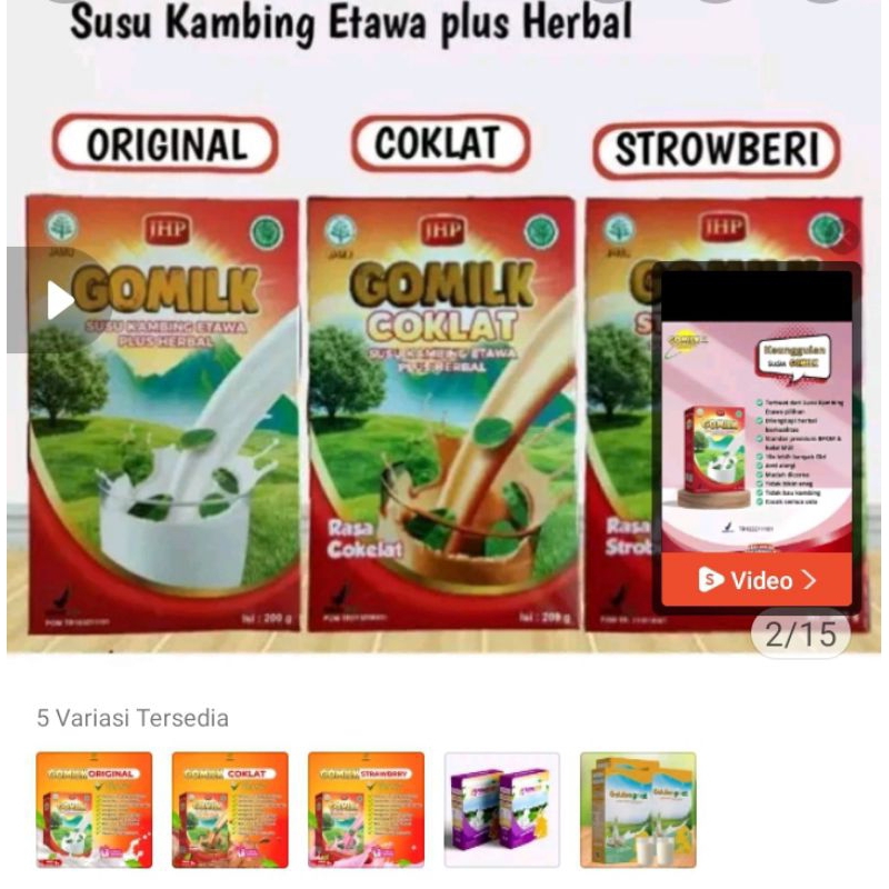 

Gomilk Susu Kambing Etawa Plus Herbal