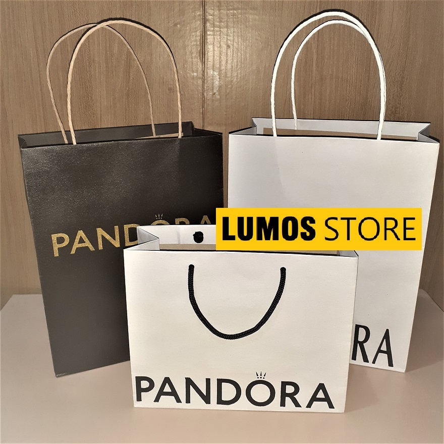 

Paper bag Pandora 2 sisi untuk perhiasan