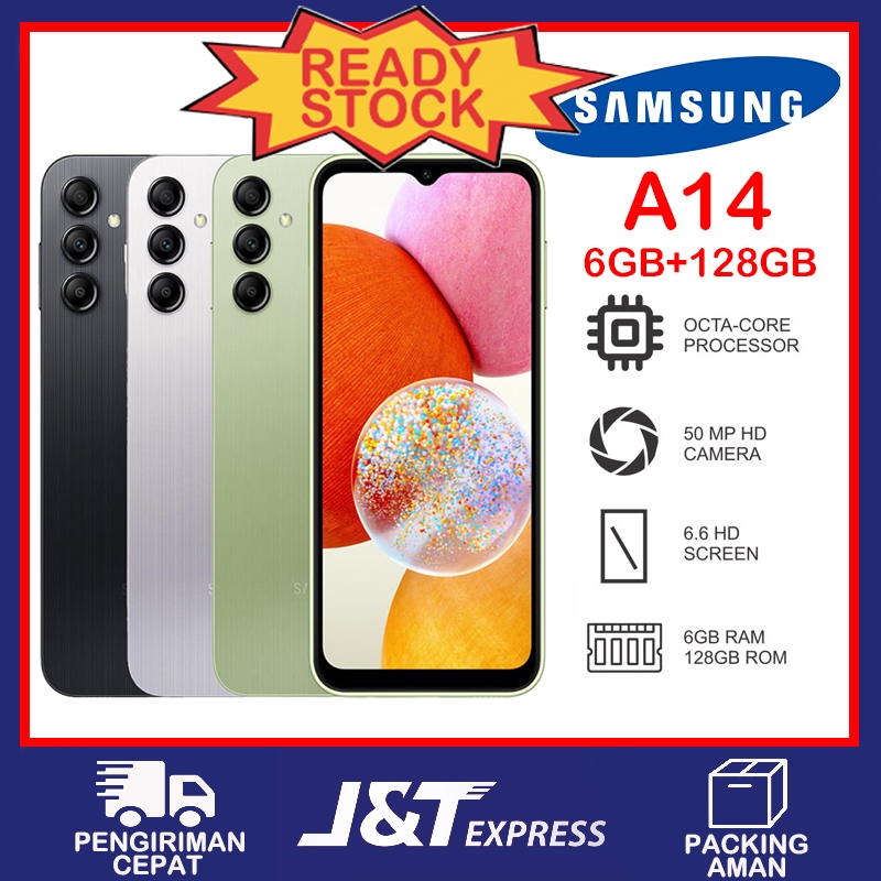Samsung Galaxy A14/Samsung Galaxy A05/Samsung Galaxy A03S 4G 6GB / 128 GB Layar 6.6 inci 50MP Kamera