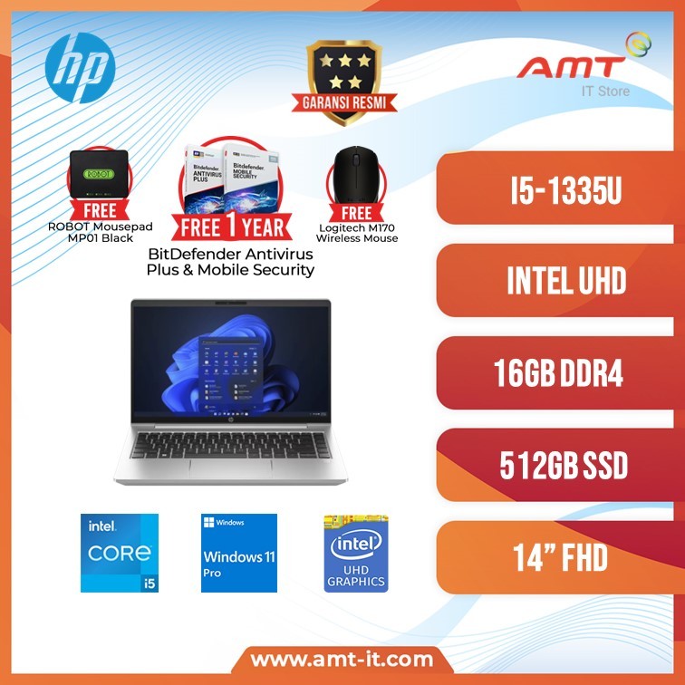 HP Probook 440 G10 i5-1335U 16GB 512GB SSD 14"FHD W11 PRO