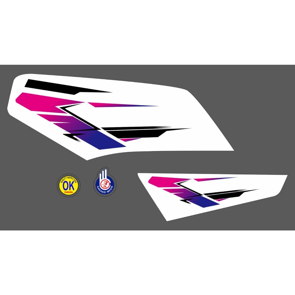 STRIPING TRANSPARAN CUSTOM RX KING BAHAN TRANSPARAN MAXDECAL