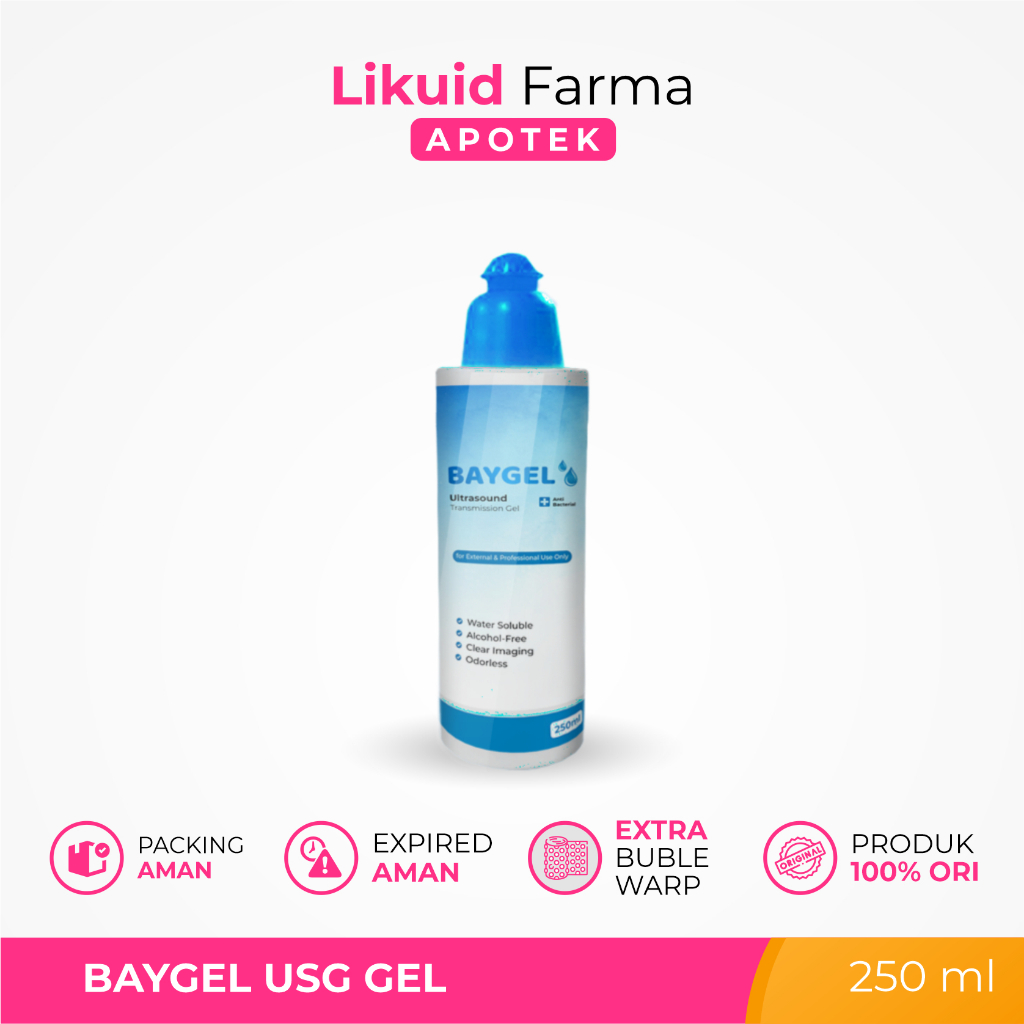 Ultrasonic Gel Biru USG Gel merk BAYGEL - Usg gel 250ml - USG GEL