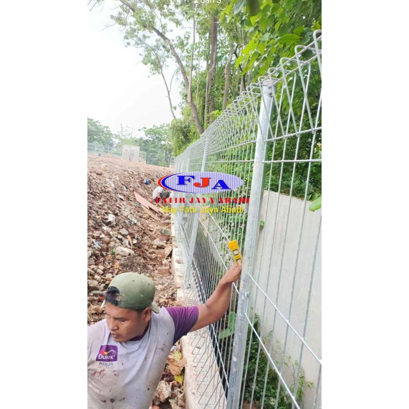 Pagar BRC T.175 x L.240 x Dia 6 mm Hot Dip Galvanized