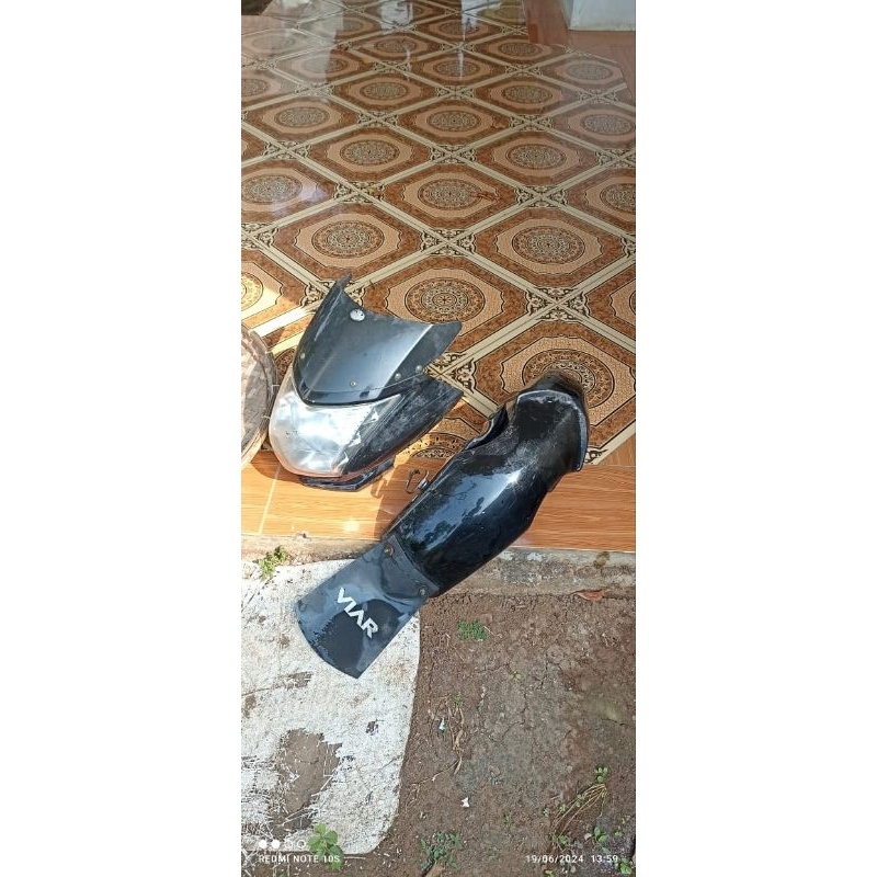 spak bor depan/headlem/original viar roda 3/bekas/preloved