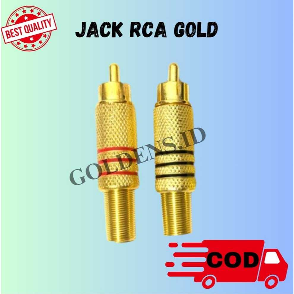 JACK RCA GOLD EMAS/ JACK RCA GOLD SEPASANG/ JEK RCA GOLD KODE 3