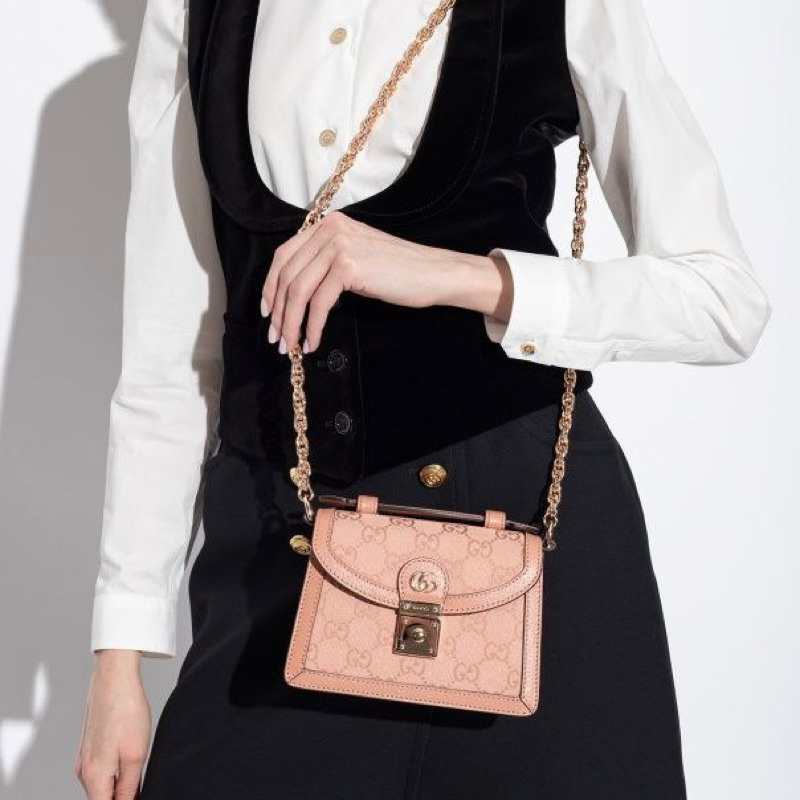 Original Gucci Ophidia GG Supreme Mini Shoulder Bag / Crossbody Bag in Canvas and Calf Leather