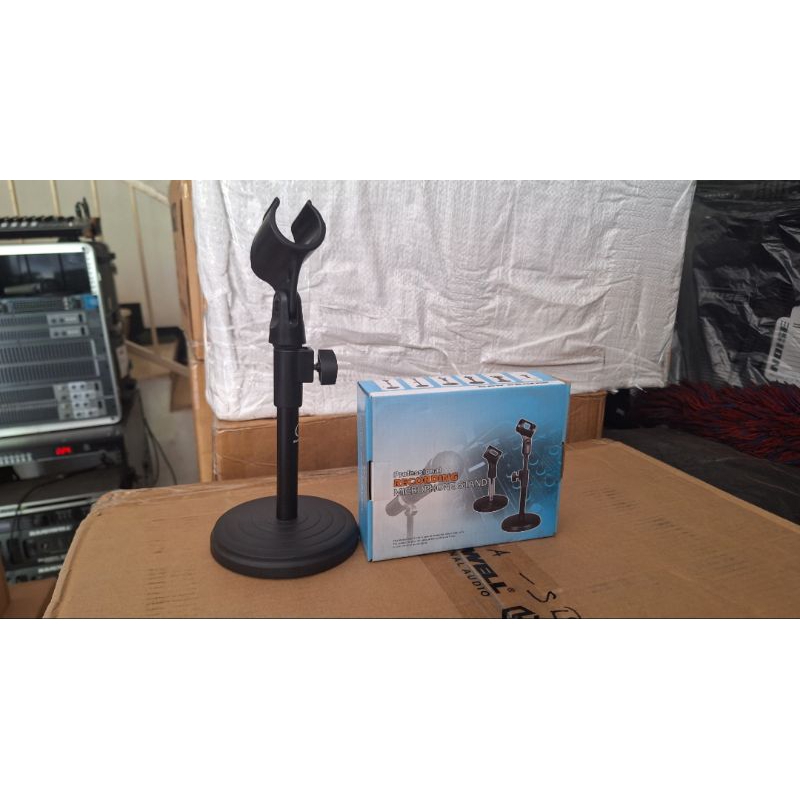 Stand Mic Meja Full Besi