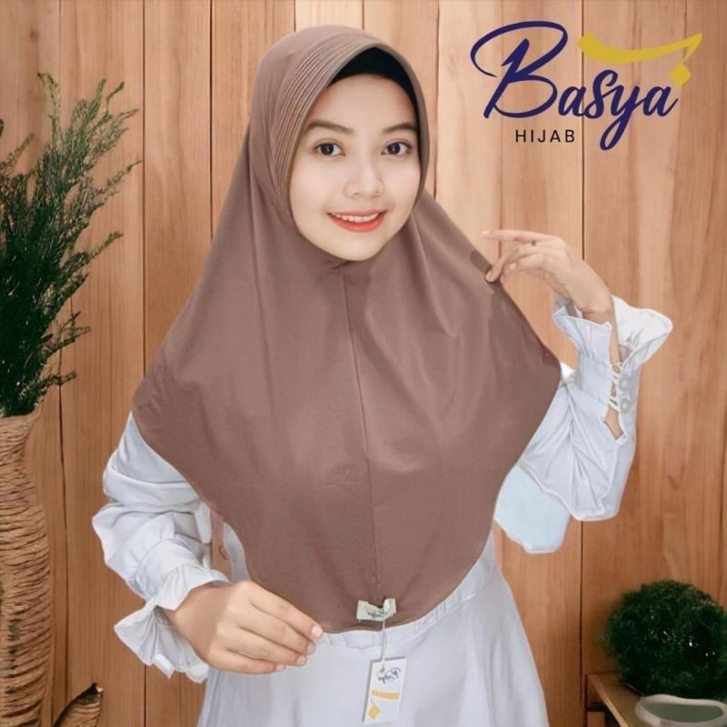 Hijab Basya Bergo Hamidah Premium/hijab kenan/hijab basya/hijab instan/hijab hamidah