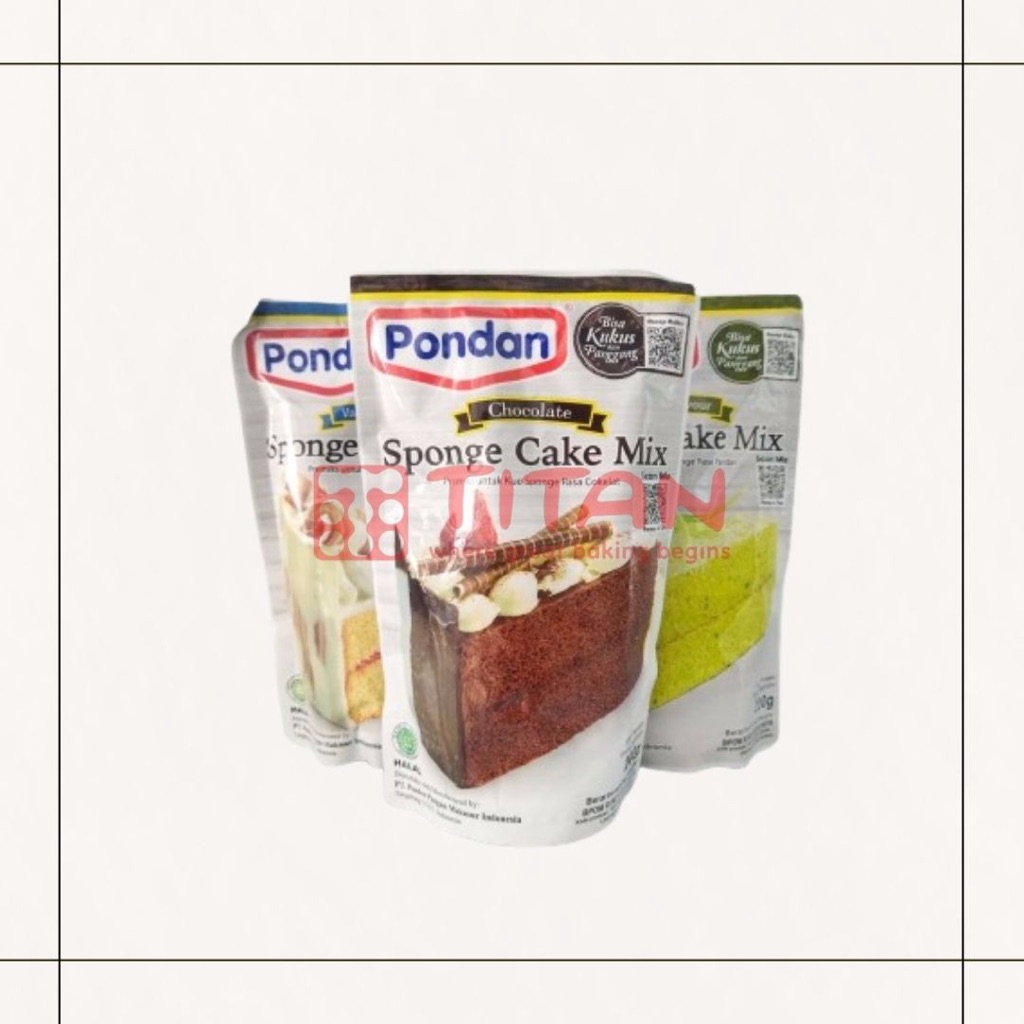 

Pondan Sponge Cake Mix Tepung Premix Instant Sponge Cake Pouch