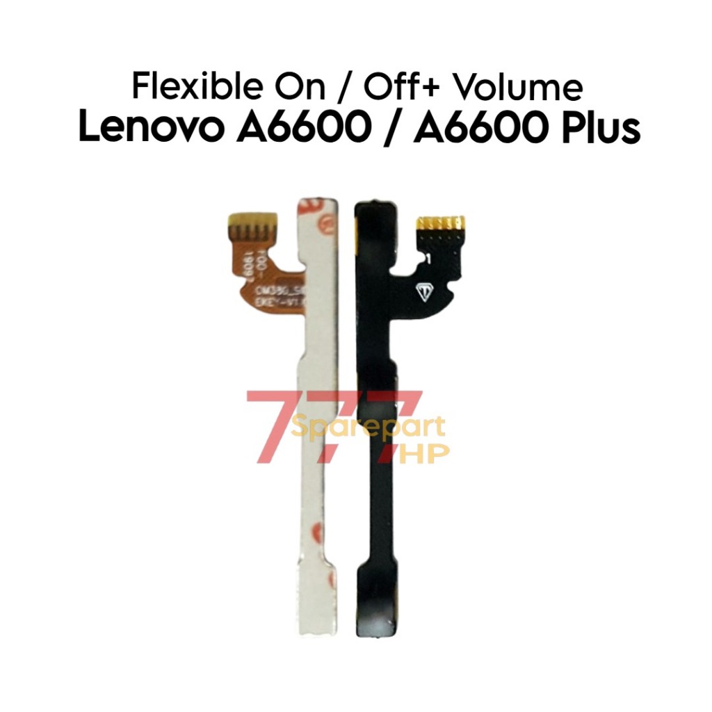 Flexible Konektor Power On Off + Volume LEN A6600 / A6600 Plus / A6600+ / A6600d40 / A6600a40 - Flex