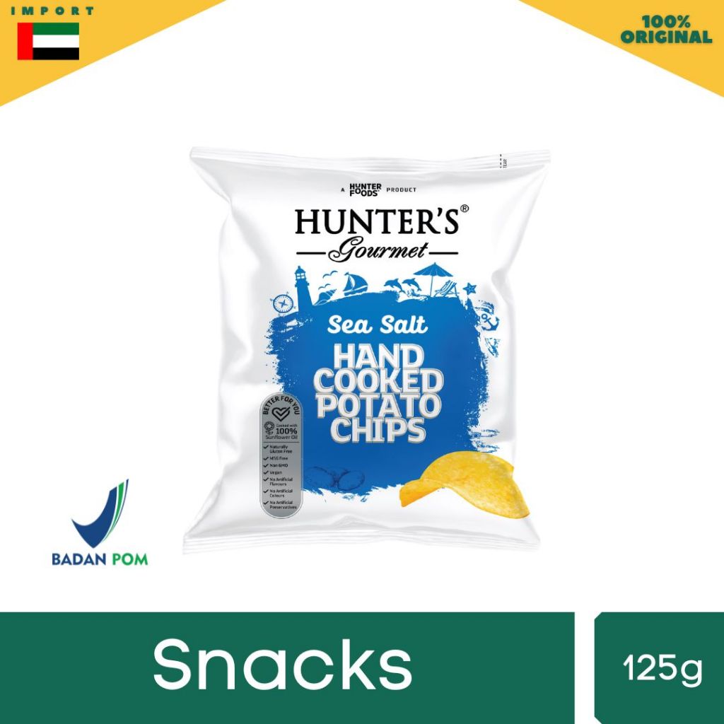 

Hunter’s Gourmet Hand Cooked Potato Chips - Keripik kentang