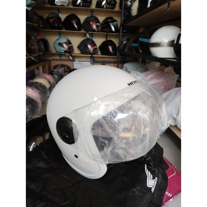 Helm scoopy original dealer terbaru putih polos