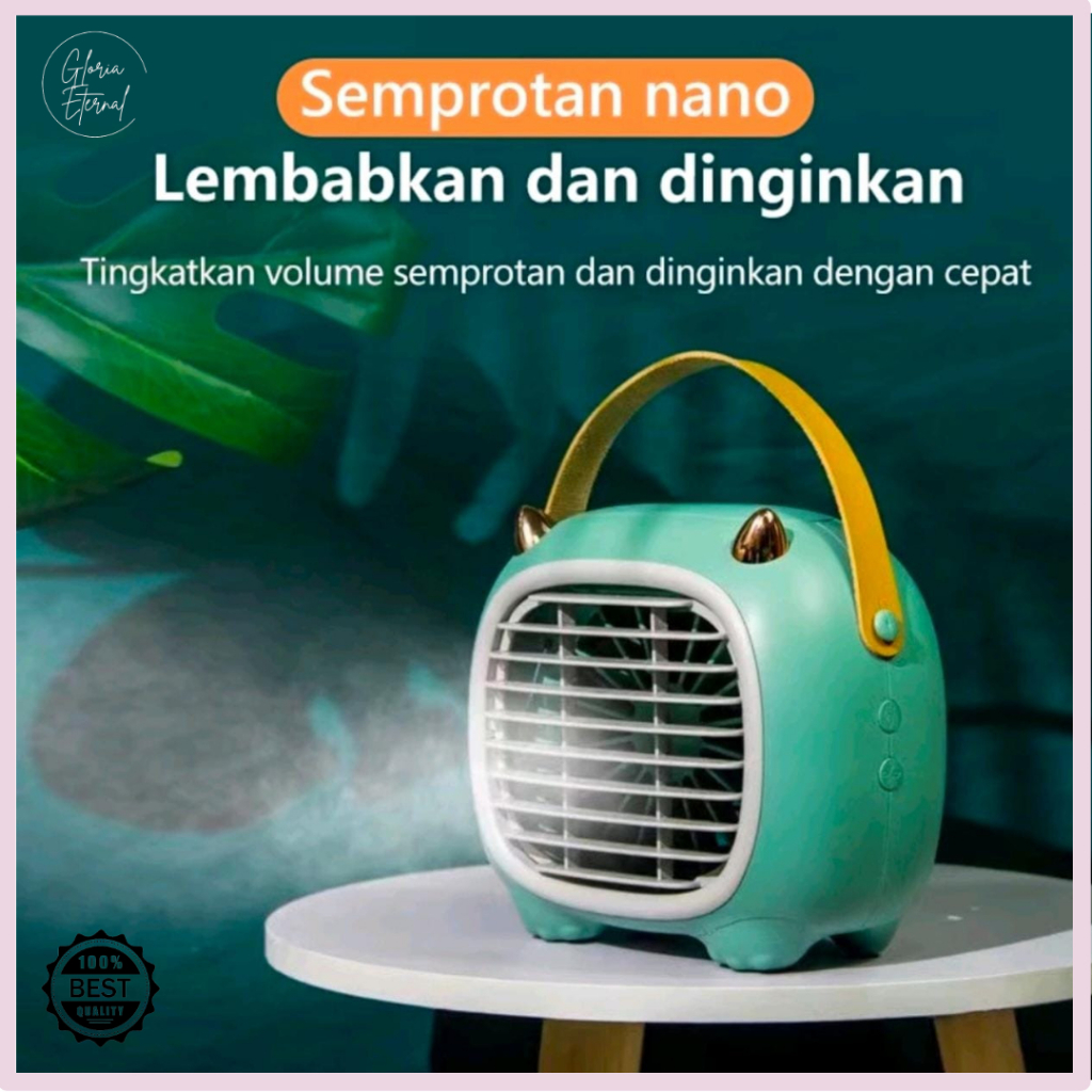 [Gloria] Kipas Angin Face Mist Monster Kecil / Kipas Pelembab Semportan / Kipas Angin Isi Ulang Air