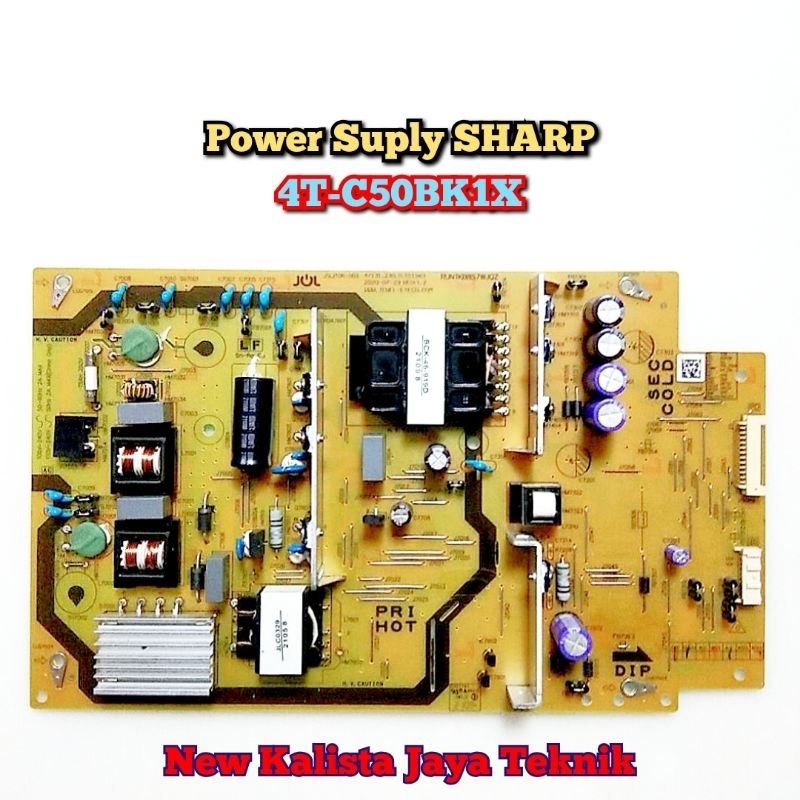 POWER SUPLY TV SHARP 4T-C50BK1X ORIGINAL RUNTKB857WJQZ PSU SHARP 50BK1X REGULATOR TV C50BK1X PSU 4TC