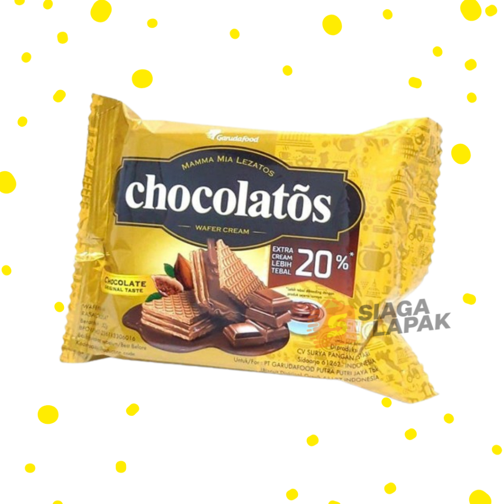 

Chocolatos WAFER CREAM mini 22gr Biskuit Krim Coklat