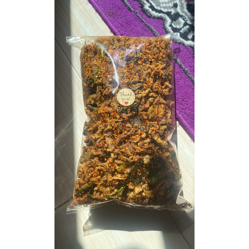 

kripik usus krispy daun jeruk