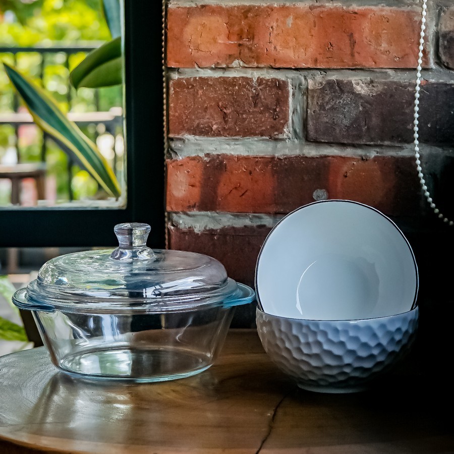 Mangkok Kaca Tempered Glass | Mangkok Tahan Panas | Mangkok Kaca |BOWL