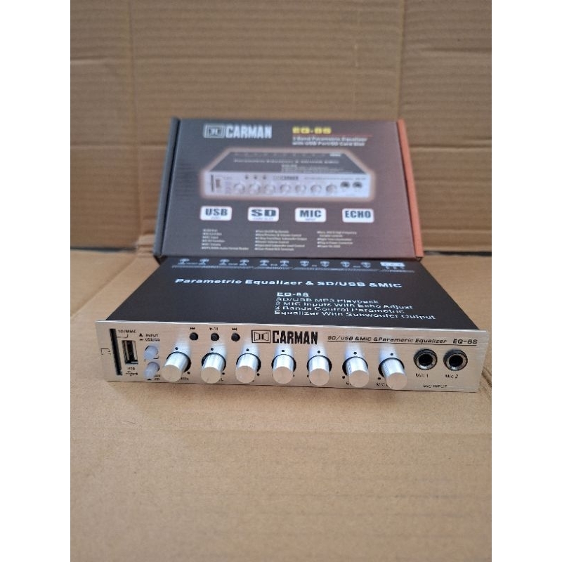 Preamp Parametric Equalizer Karaoke + USB Mobil
