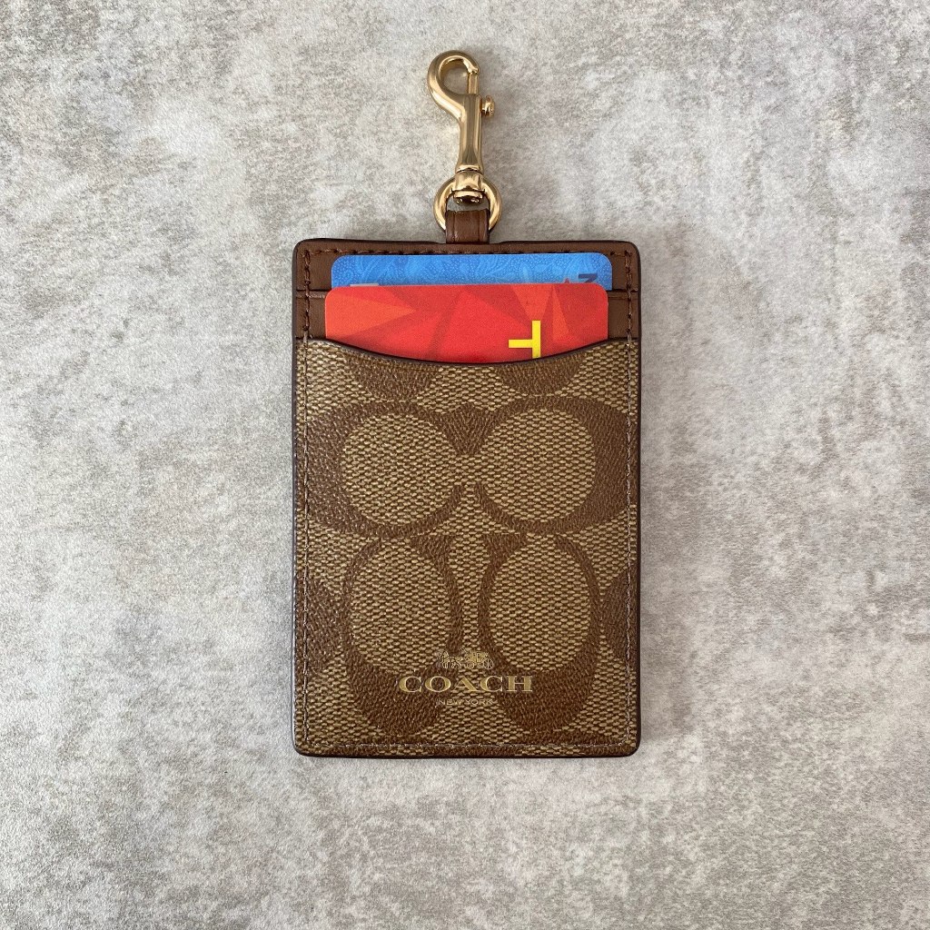 

Coach Id Lanyard In Signature Canvas