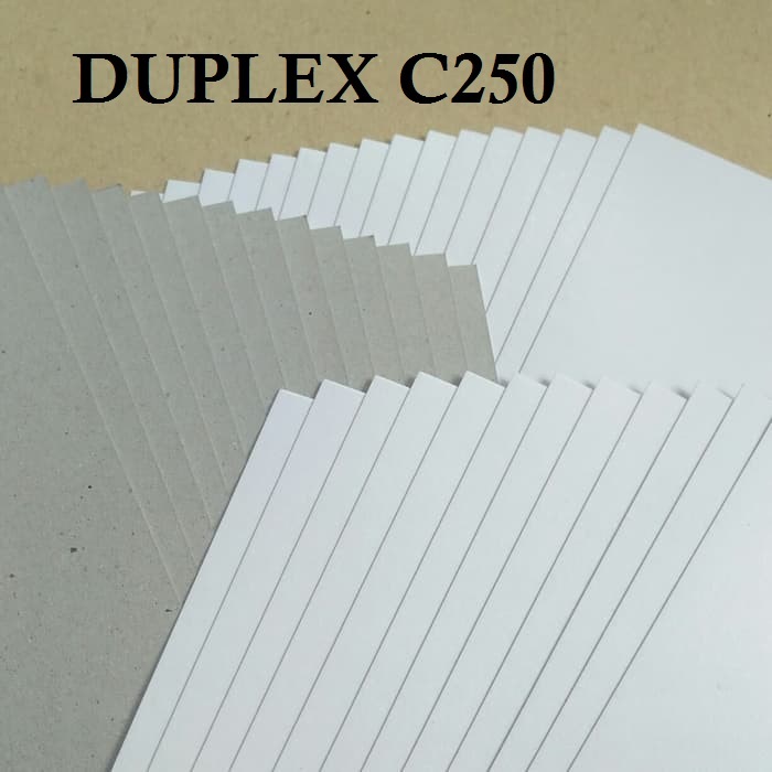 

DUPLEX COATED C250 GSM 79 CM X 110 CM / 0.79 M X 1.10 M