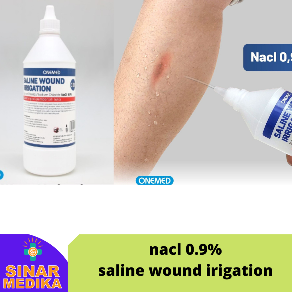 Nacl 0.9% Saline Wound Irigation  Semprot 300 ml. Pembersih luka. Cuci Luka